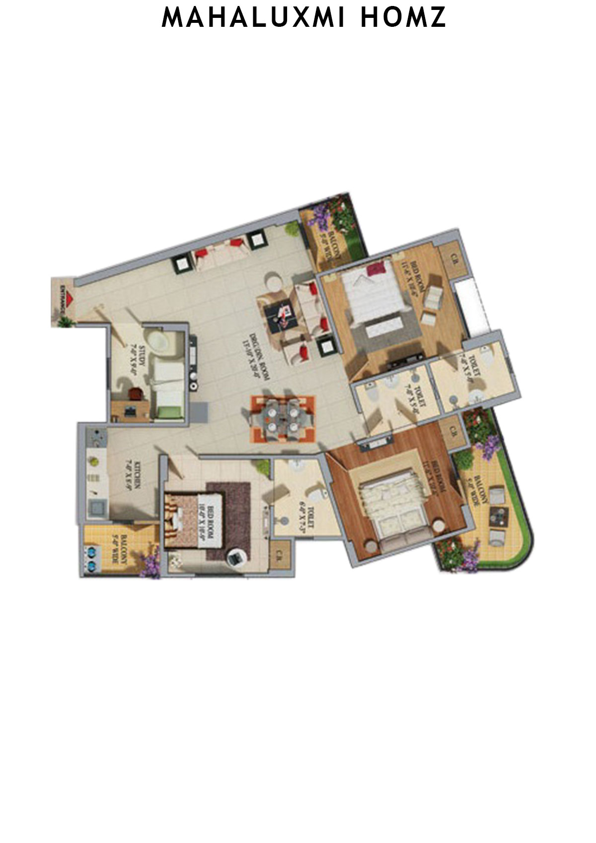 Mahaluxmi Homz Tower A Unit 6 Floor Plan