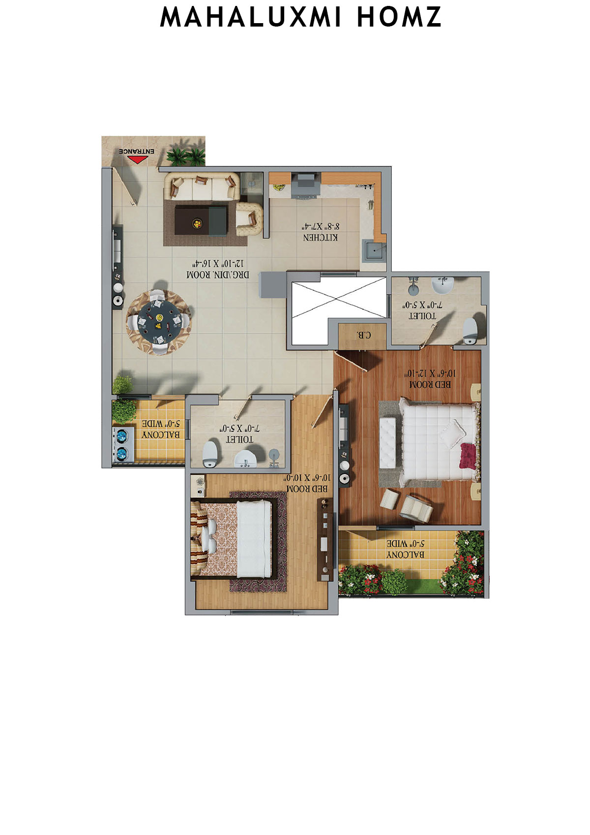 Mahaluxmi Homz Tower A Unit 7 Floor Plan