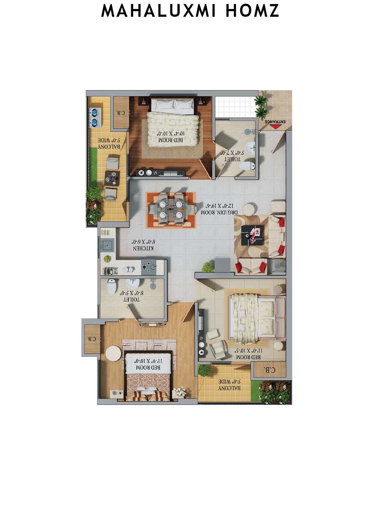 Mahaluxmi Homz Tower A Unit 8 Floor Plan