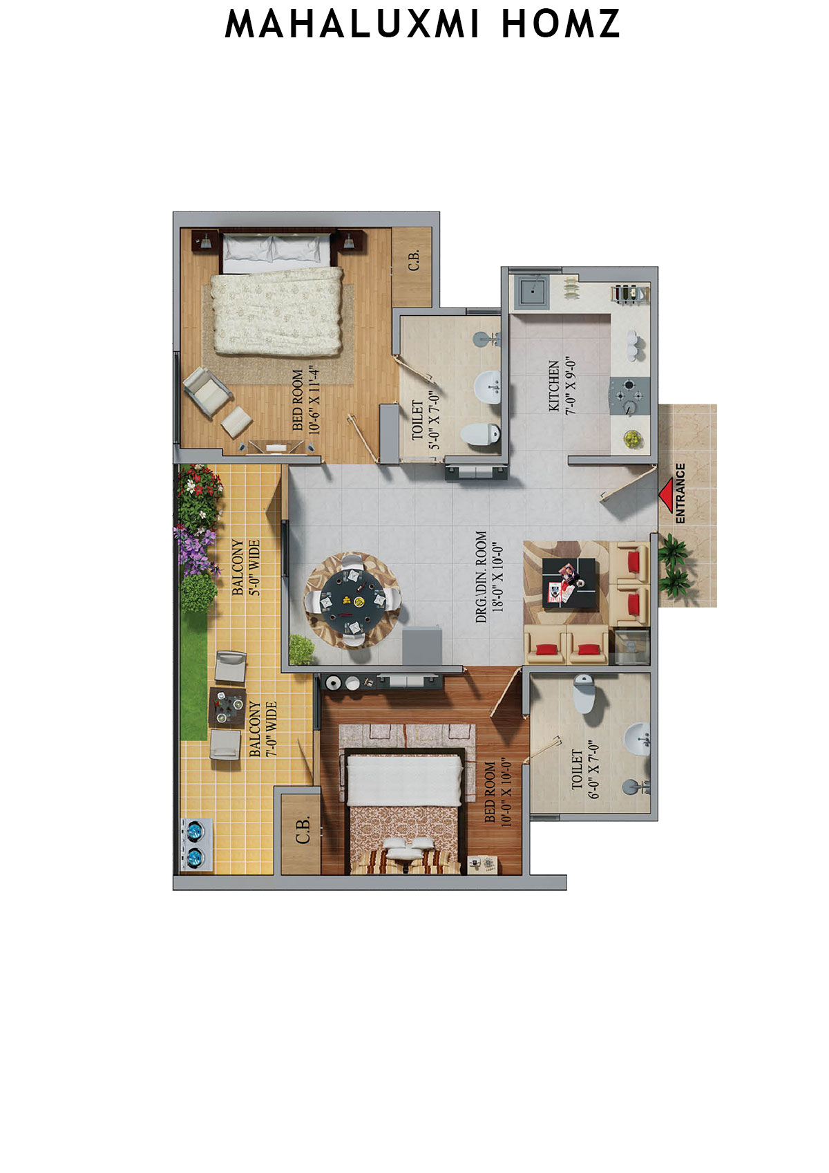 Mahaluxmi Homz Tower A Unit 9 Floor Plan