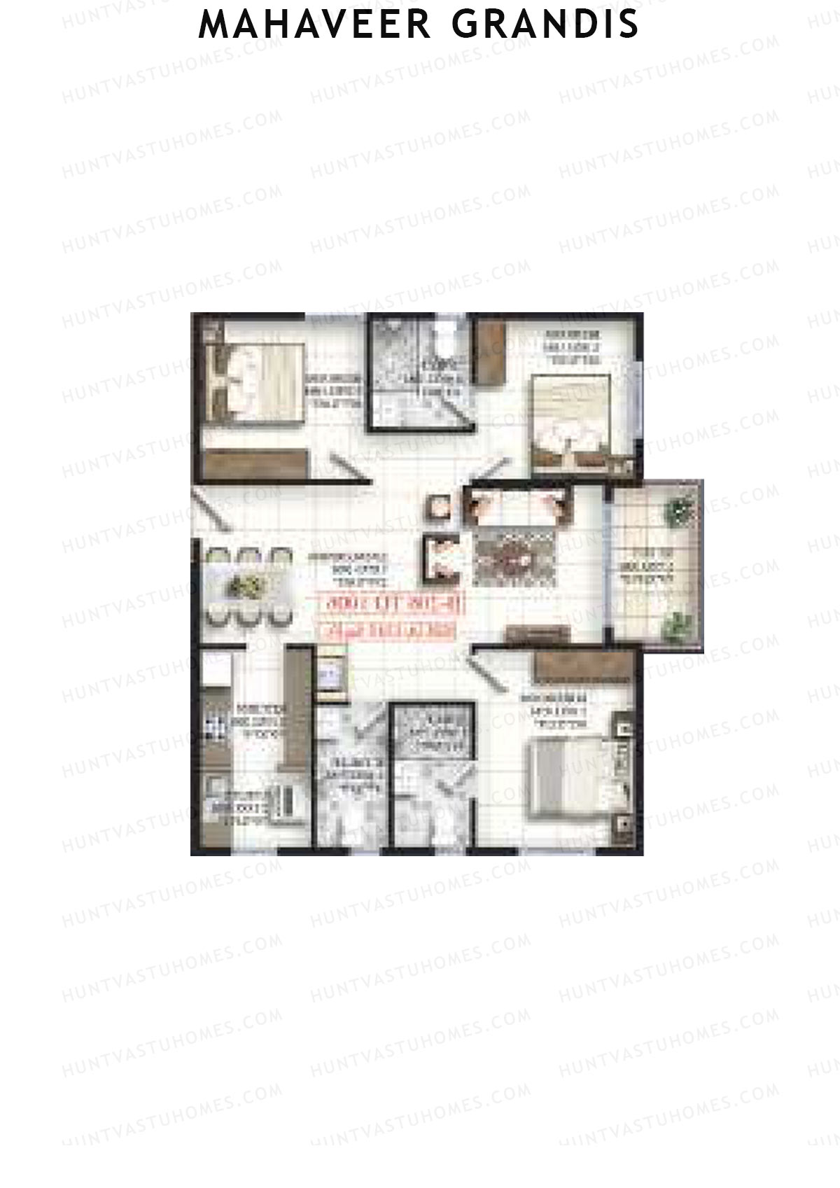 Mahaveer Grandis Tower A Unit 5 Floor Plan