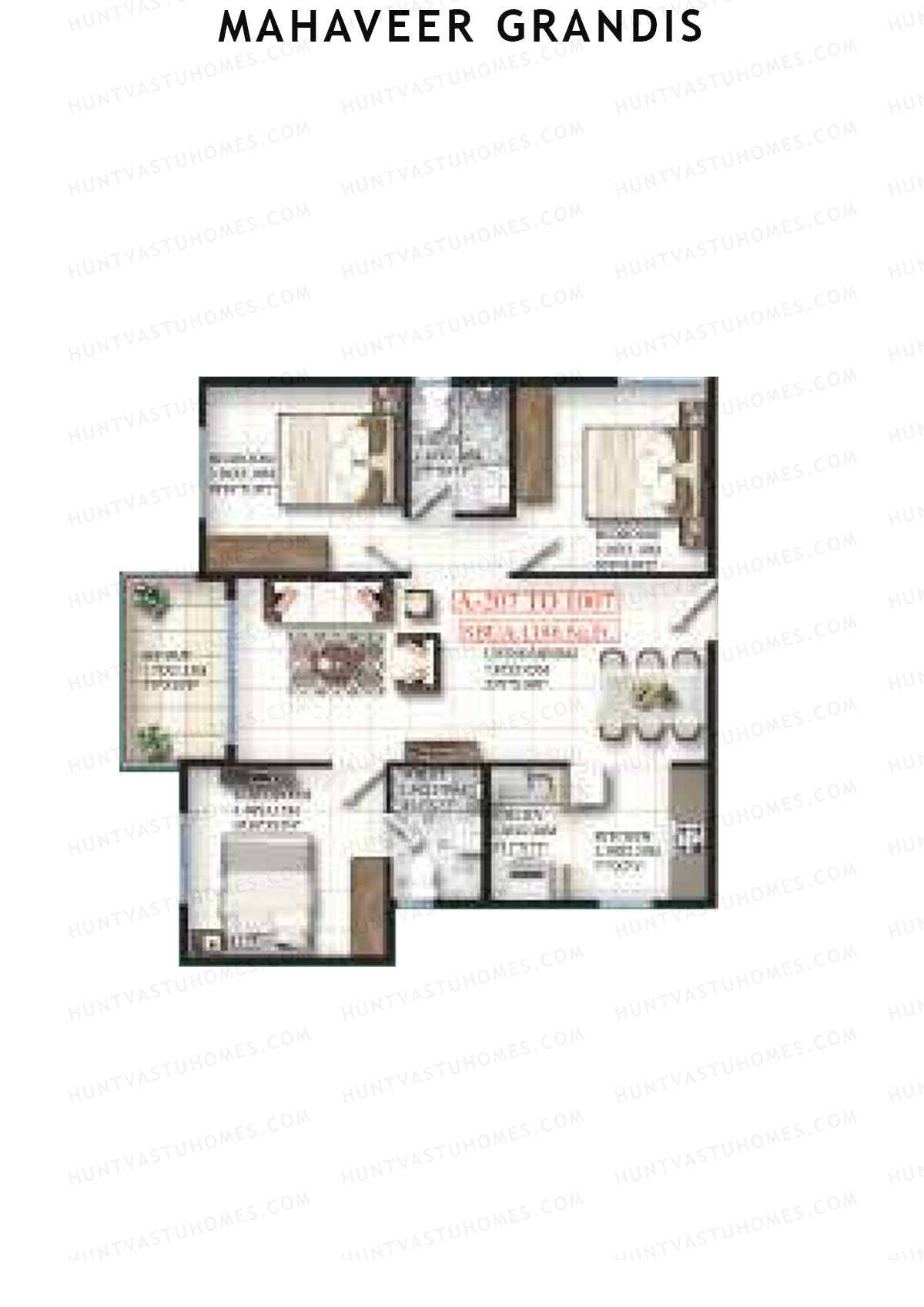 Mahaveer Grandis Tower A Unit 7 Floor Plan