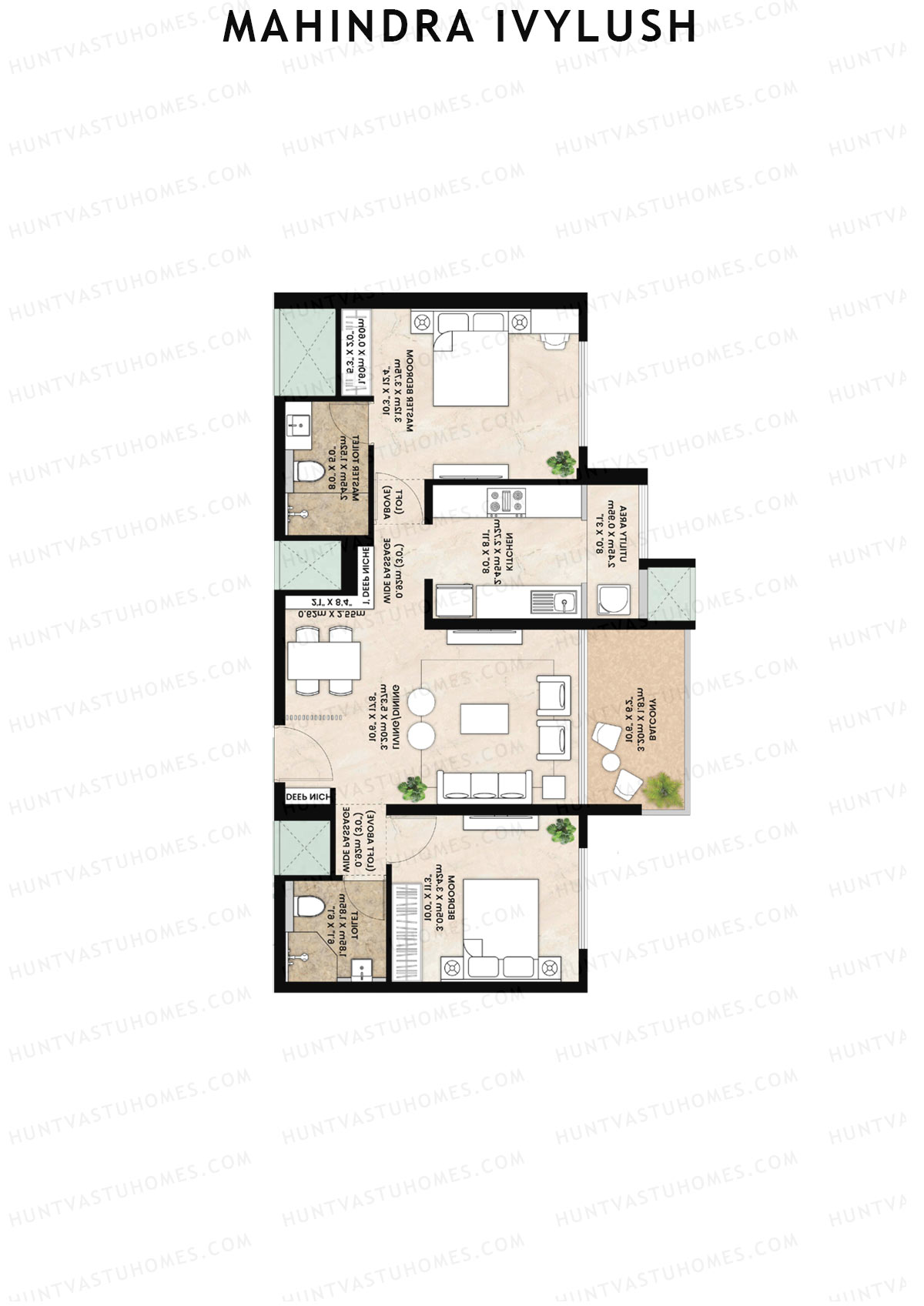 Mahindra IvyLush Tower A Unit 5 Floor Plan