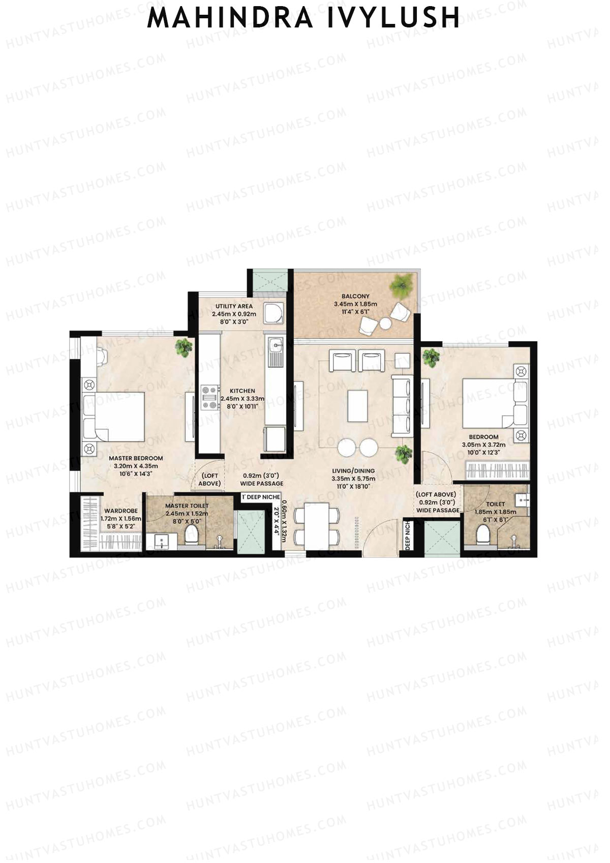 Mahindra IvyLush Tower B Unit 5 Floor Plan
