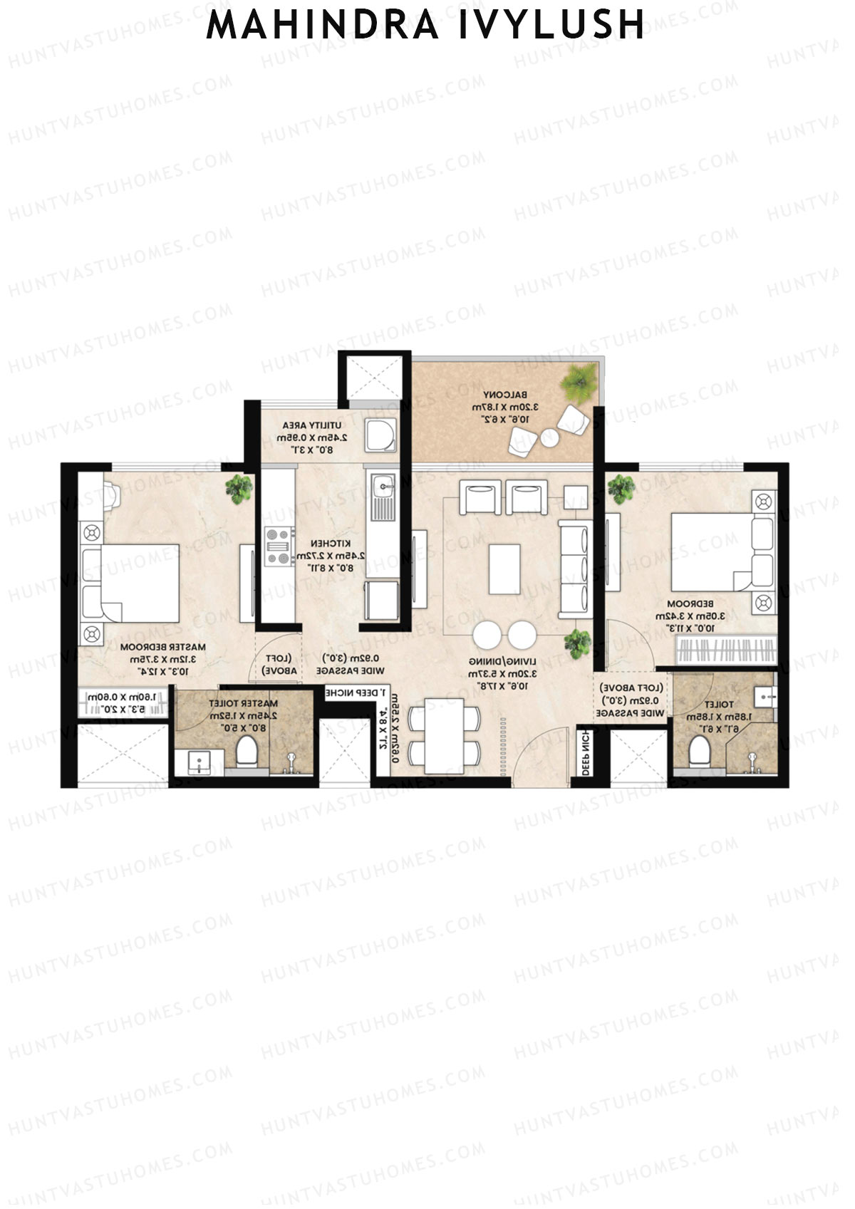 Mahindra IvyLush Tower C Unit 1 Floor Plan