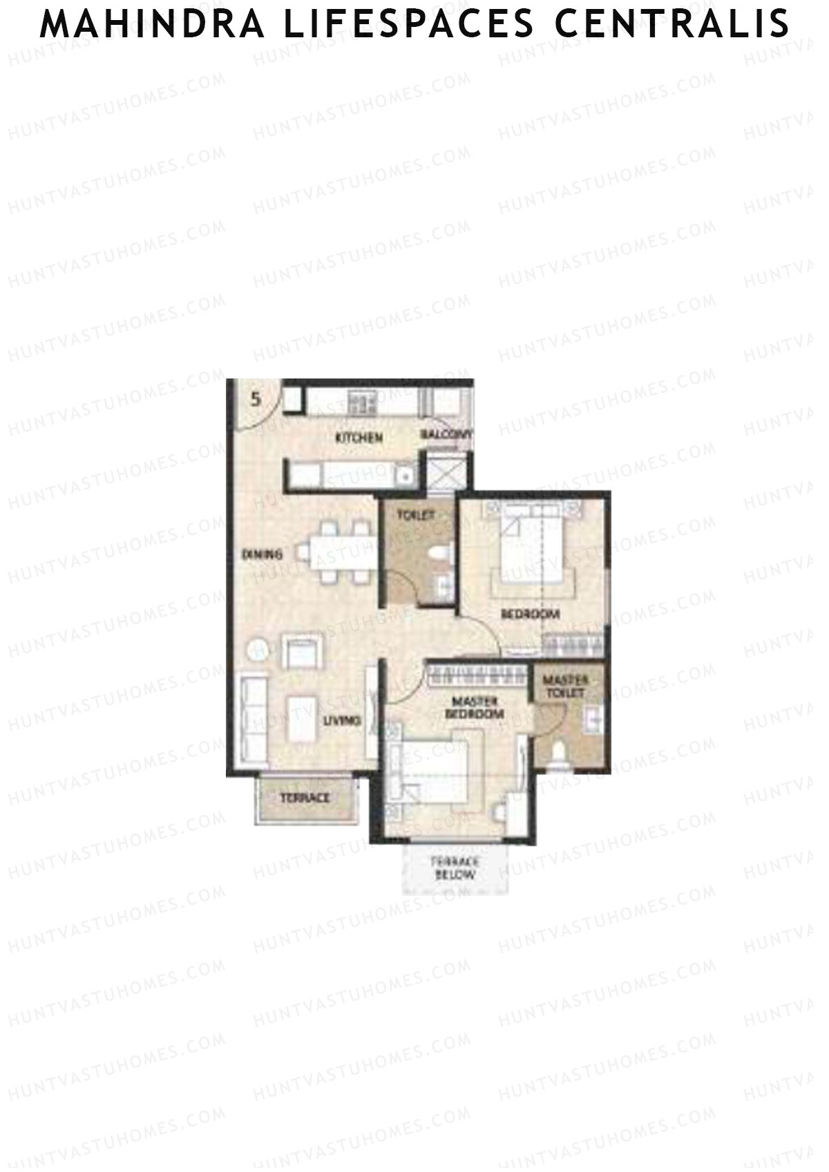 Mahindra Lifespaces Centralis Tower 1 Unit 5 Floor Plan