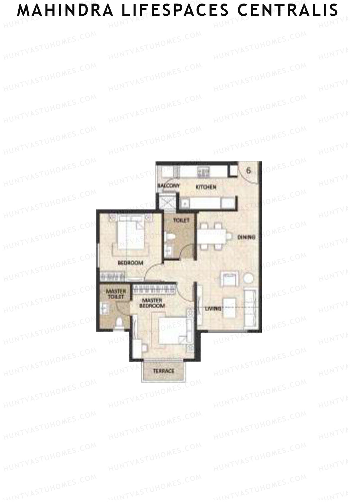 Mahindra Lifespaces Centralis Tower 1 Unit 6 Floor Plan