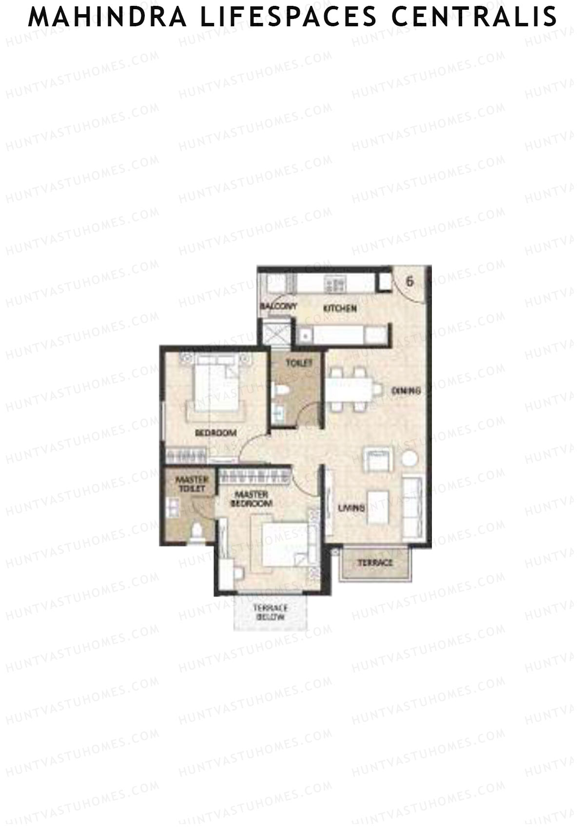 Mahindra Lifespaces Centralis Tower 1 Unit 6 Floor Plan