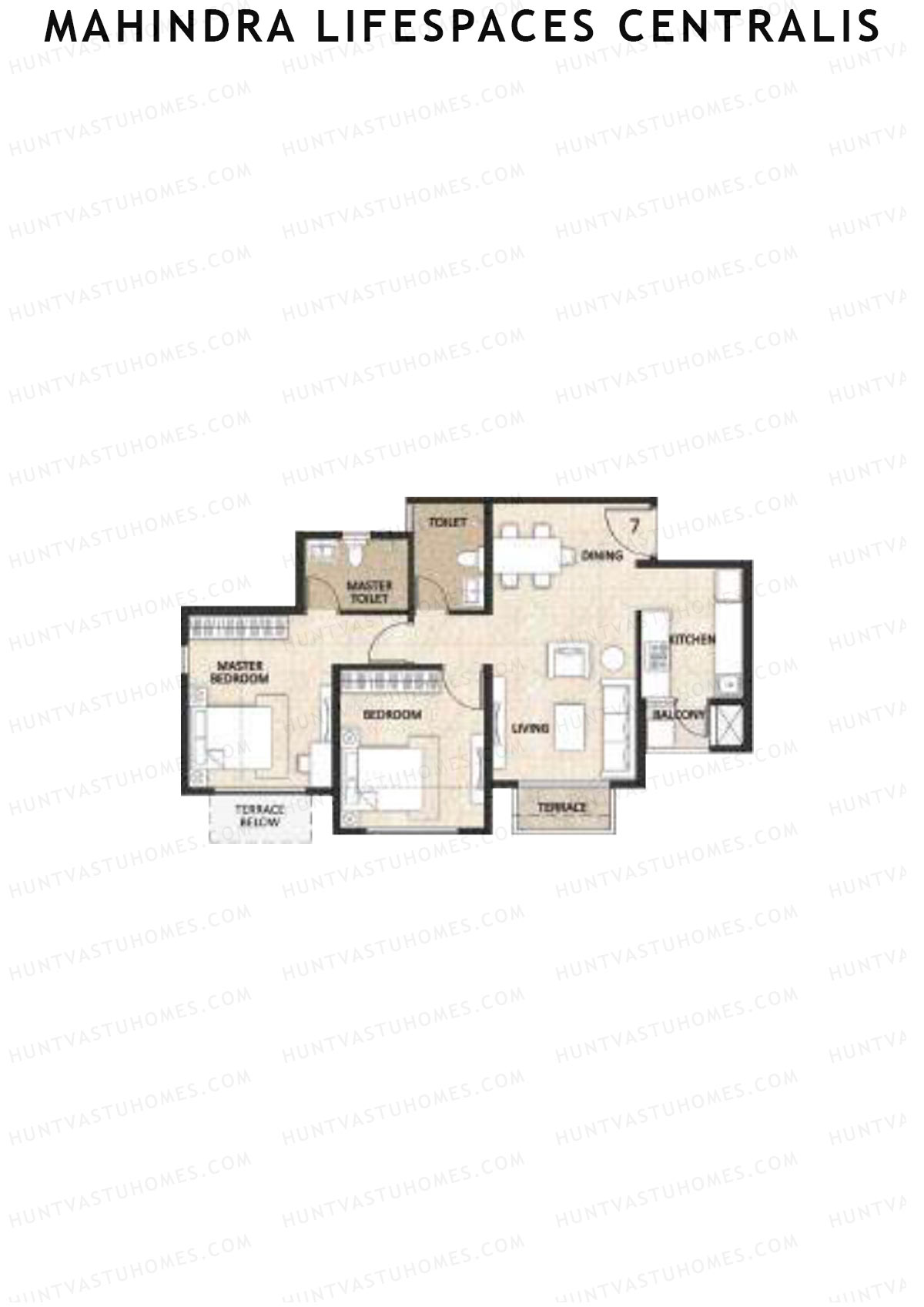 Mahindra Lifespaces Centralis Tower 1 Unit 7 Floor Plan