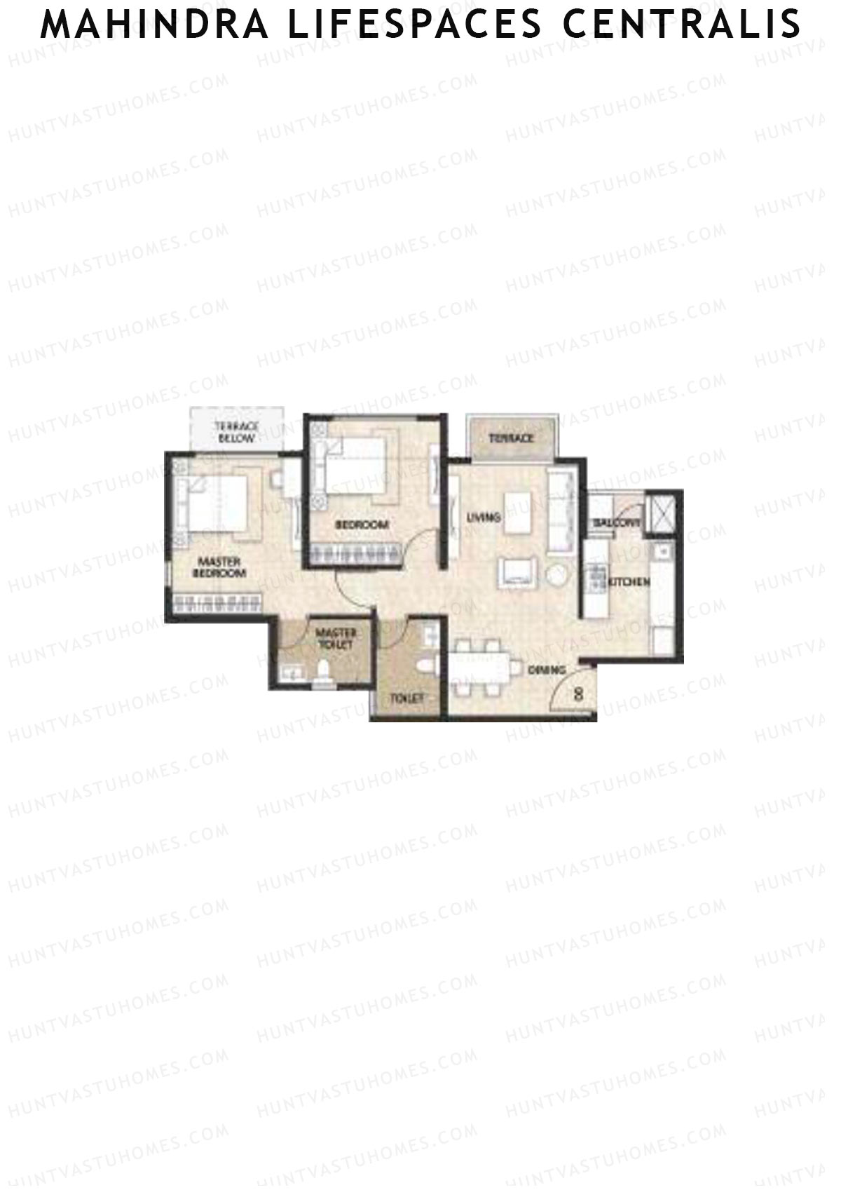 Mahindra Lifespaces Centralis Tower 1 Unit 8 Floor Plan