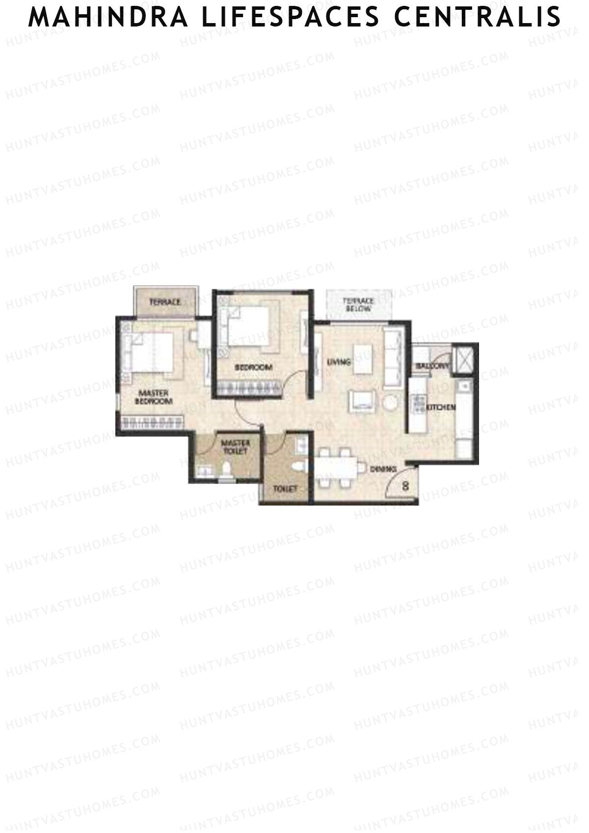 Mahindra Lifespaces Centralis Tower 1 Unit 8 Floor Plan
