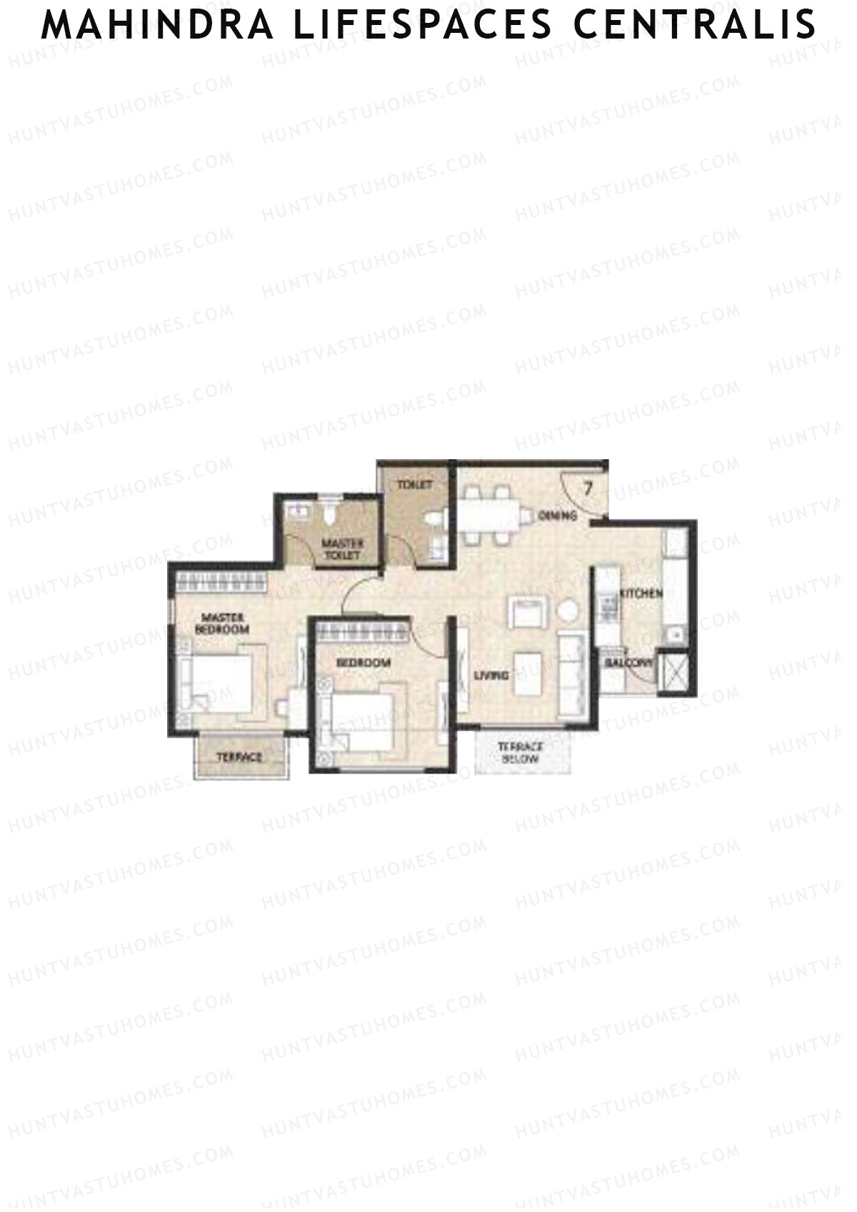 Mahindra Lifespaces Centralis Tower 2 Unit 7 Floor Plan