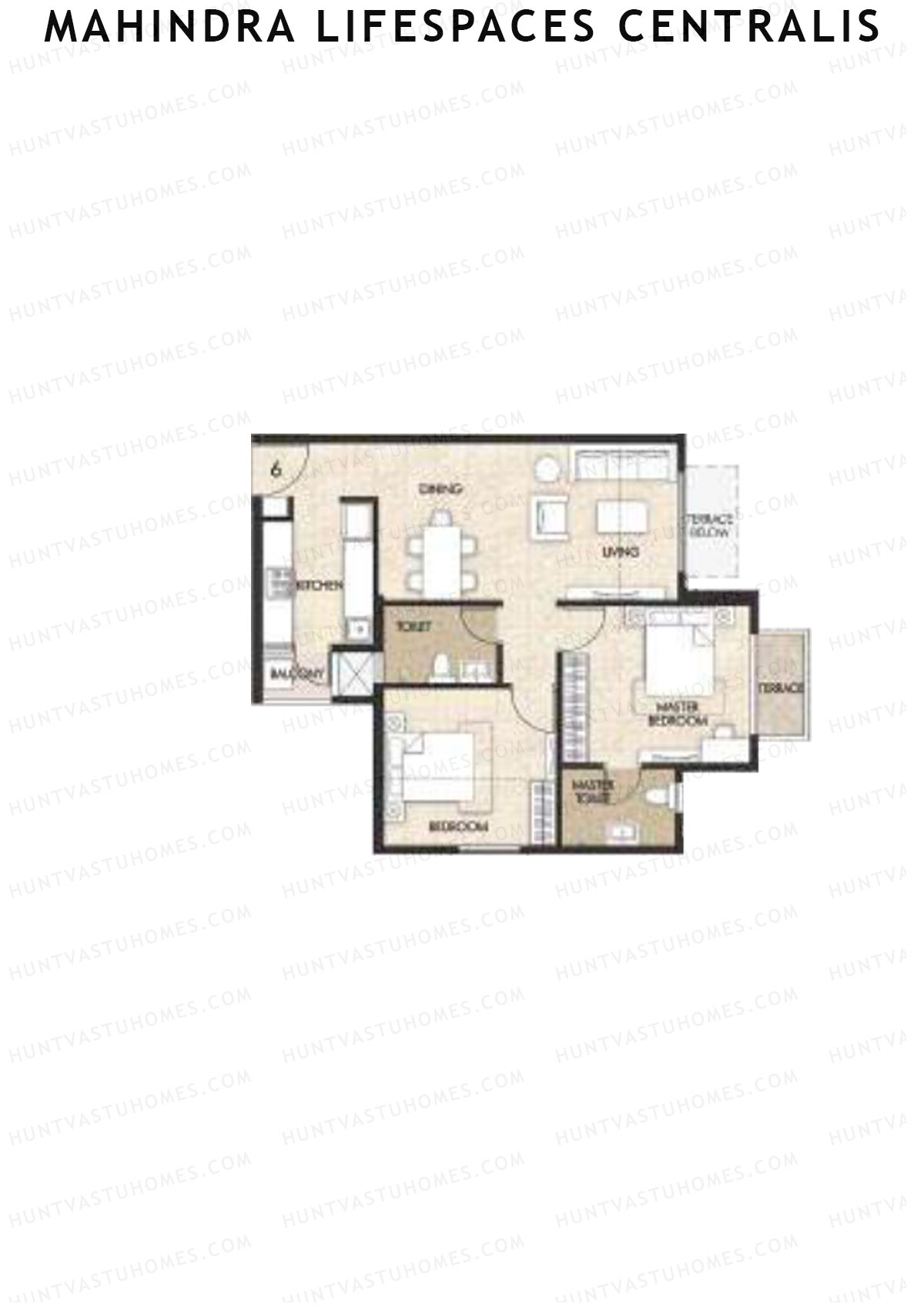 Mahindra Lifespaces Centralis Tower 3 Unit 6 Floor Plan
