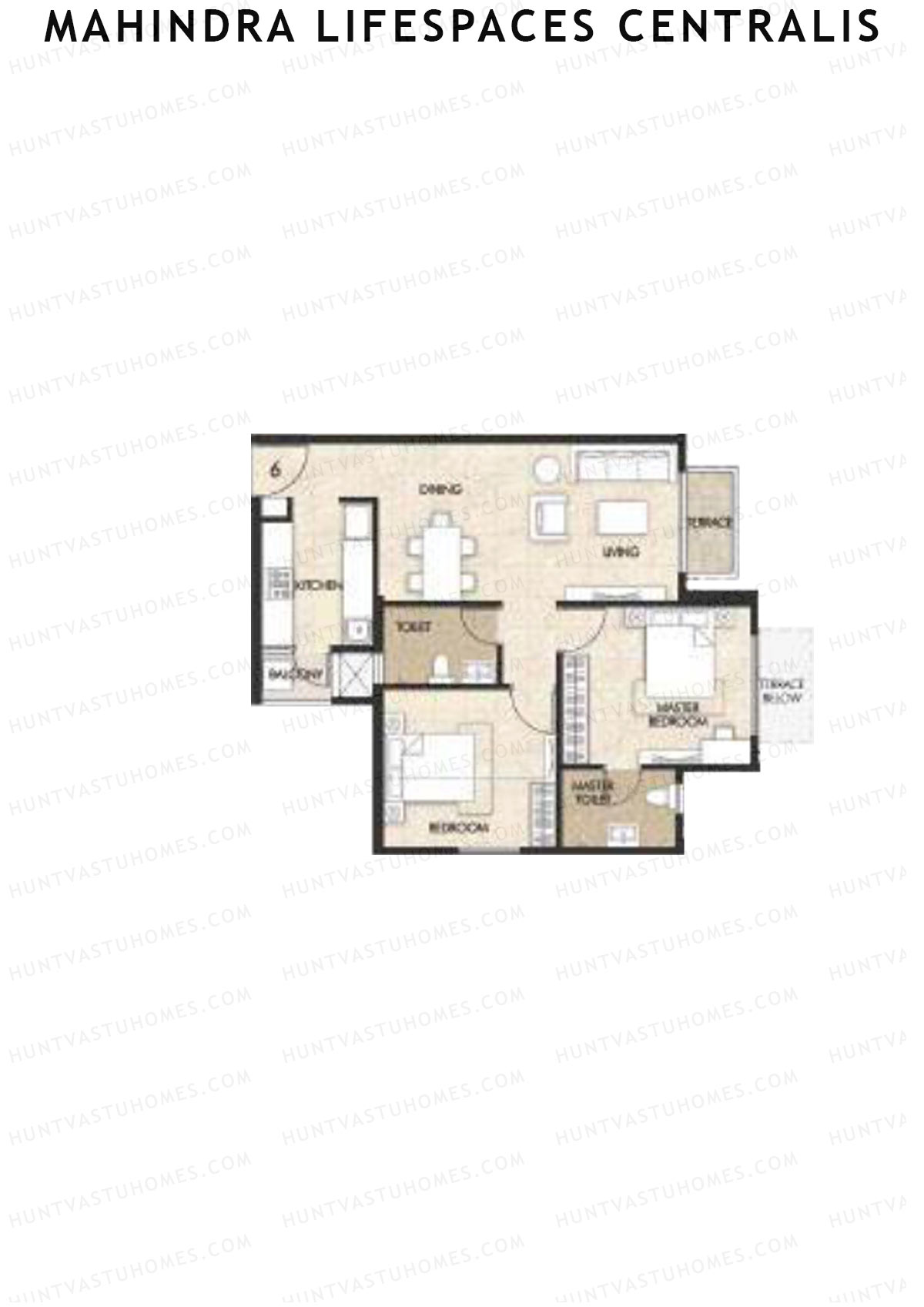 Mahindra Lifespaces Centralis Tower 3 Unit 6 Floor Plan