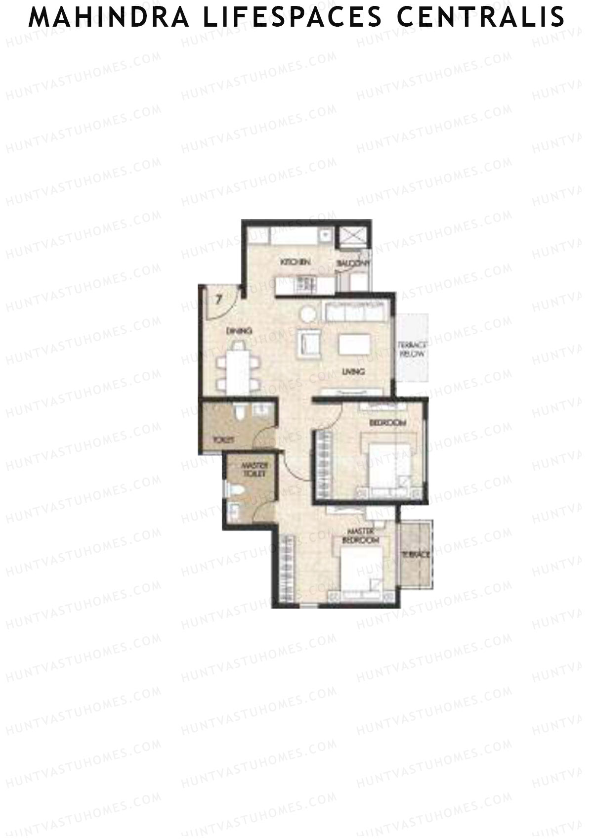 Mahindra Lifespaces Centralis Tower 3 Unit 7 Floor Plan