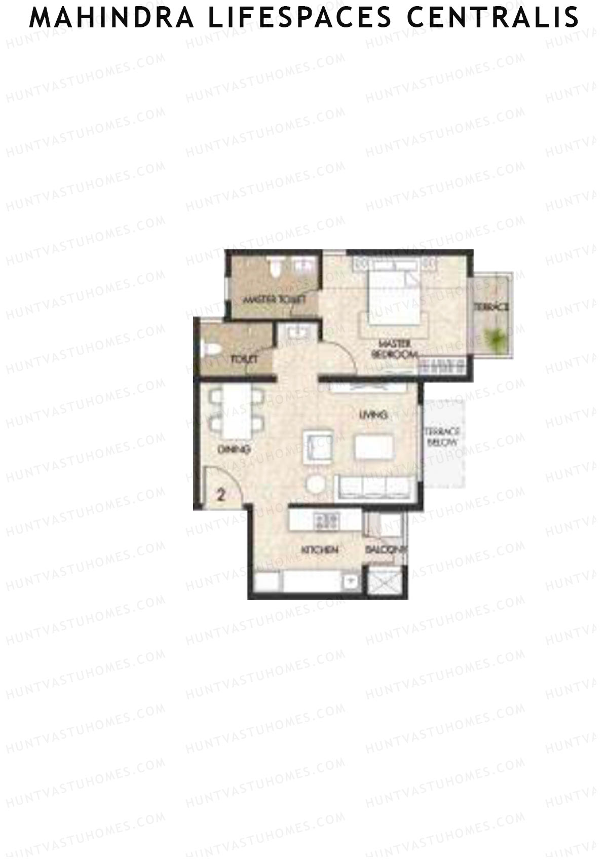 Mahindra Lifespaces Centralis Tower 4 Unit 2 Floor Plan