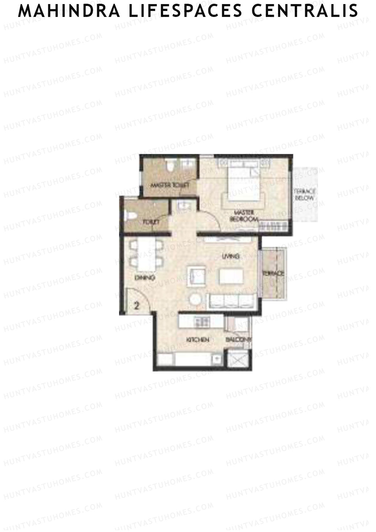 Mahindra Lifespaces Centralis Tower 4 Unit 2 Floor Plan
