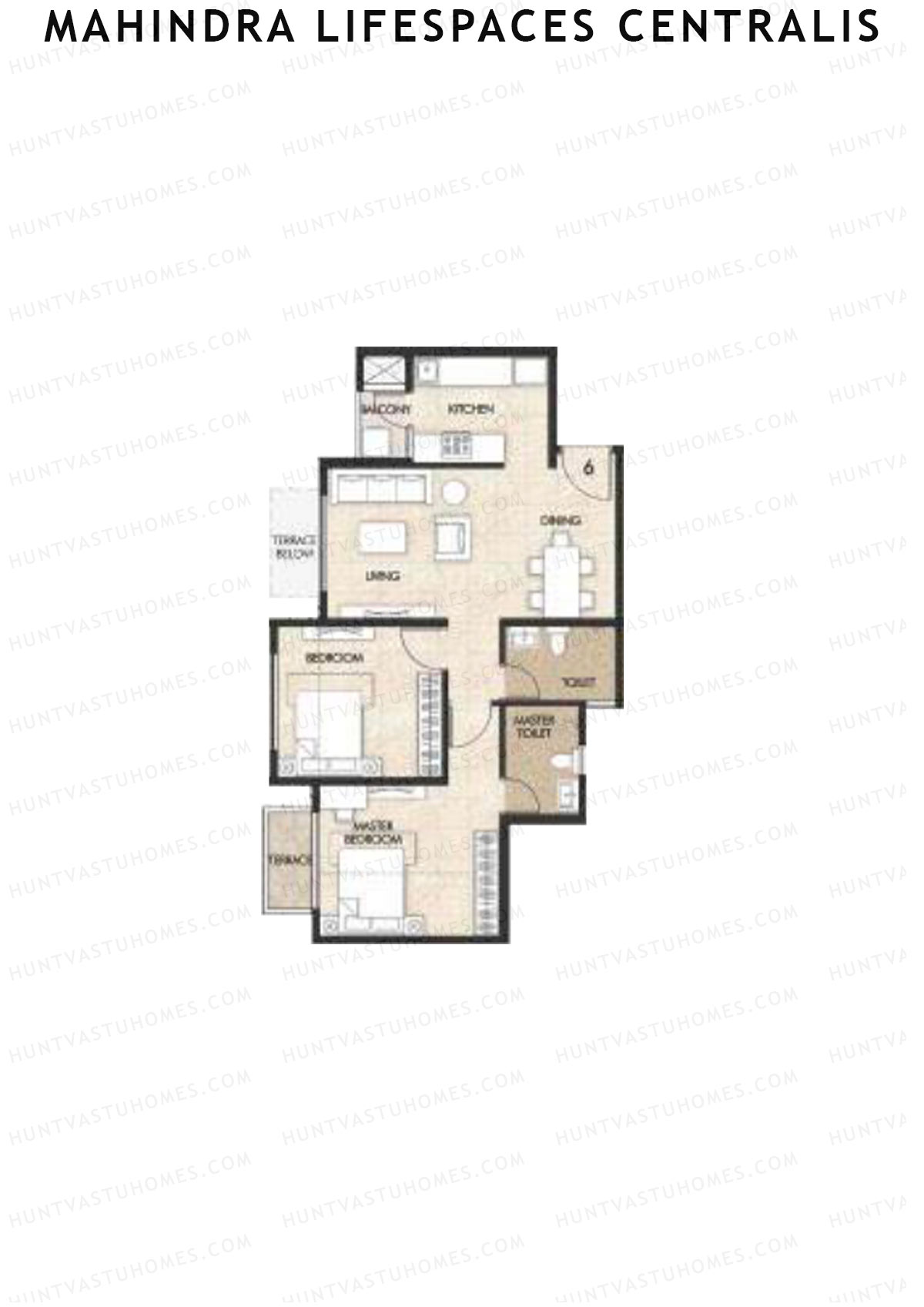 Mahindra Lifespaces Centralis Tower 4 Unit 6 Floor Plan