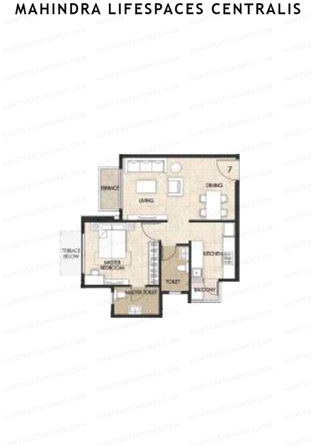Mahindra Lifespaces Centralis Tower 4 Unit 7 Floor Plan
