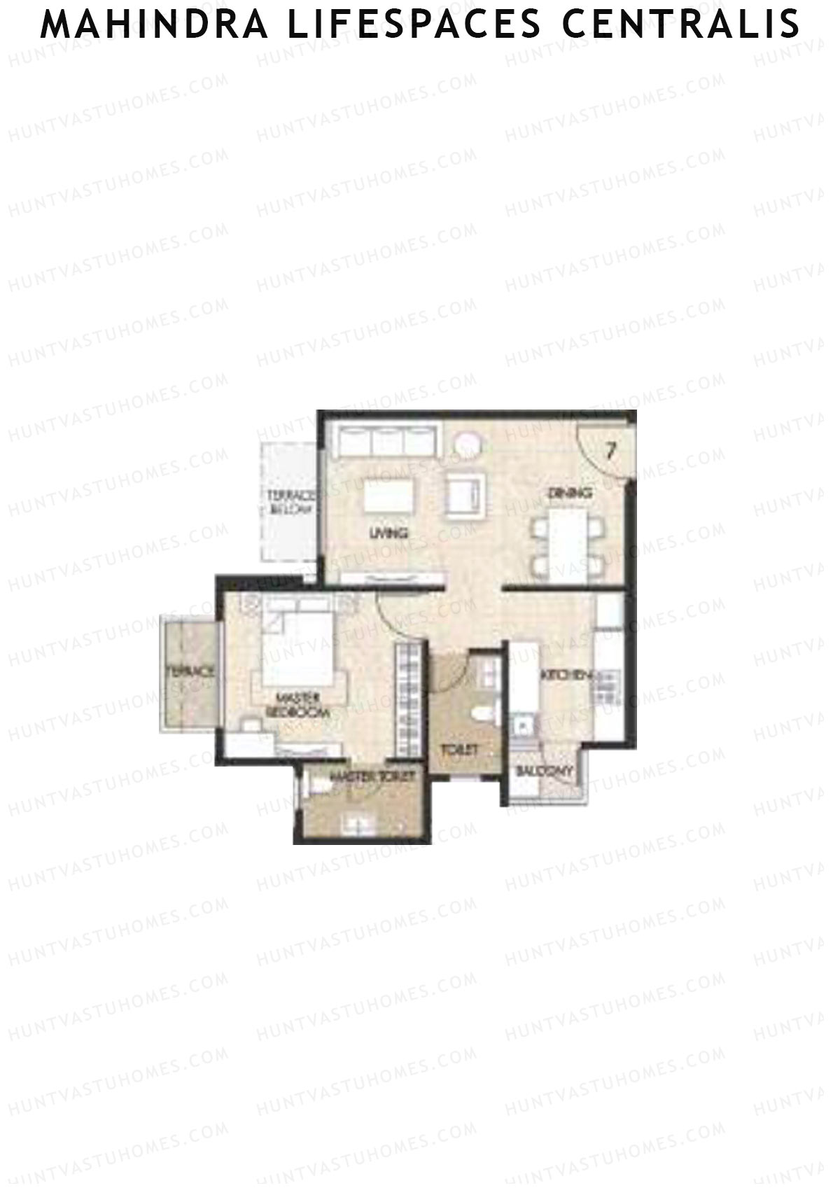 Mahindra Lifespaces Centralis Tower 4 Unit 7 Floor Plan