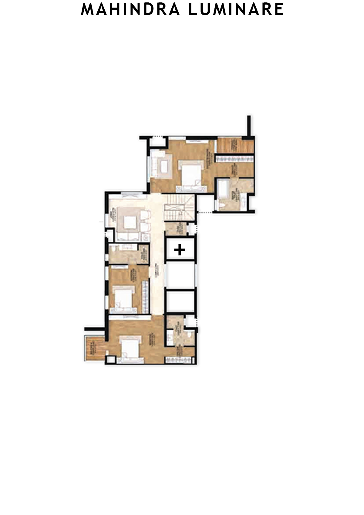 Mahindra Luminare Tower A Unit 2 (Penthouse) Floor Plan