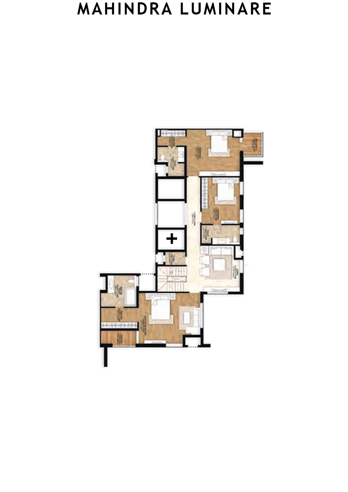 Mahindra Luminare Tower A Unit 4 (Penthouse) Floor Plan