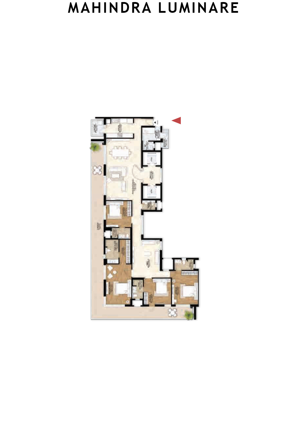 Mahindra Luminare Tower C Unit 1 Floor Plan