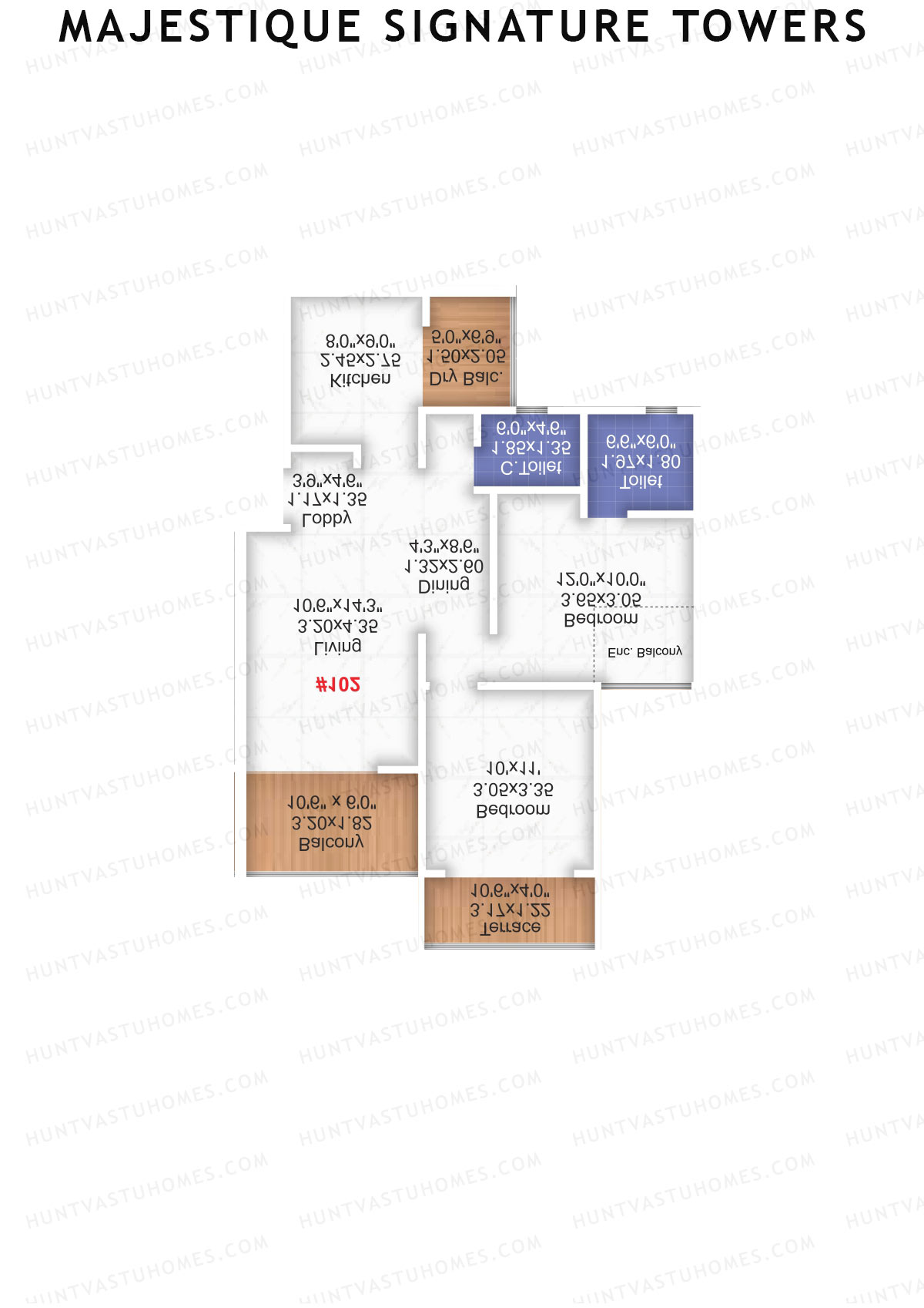 Majestique Signature Towers Wing A1 Unit 7 Floor Plan