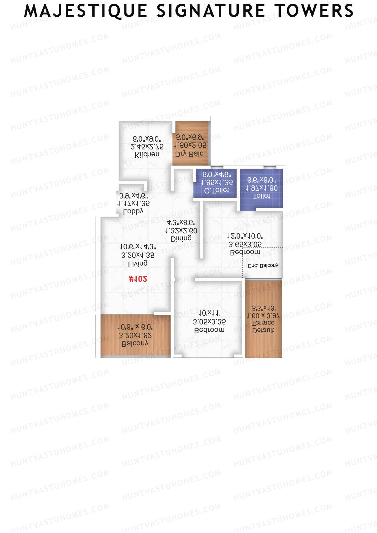 Majestique Signature Towers Wing A1 Unit 7 Floor Plan
