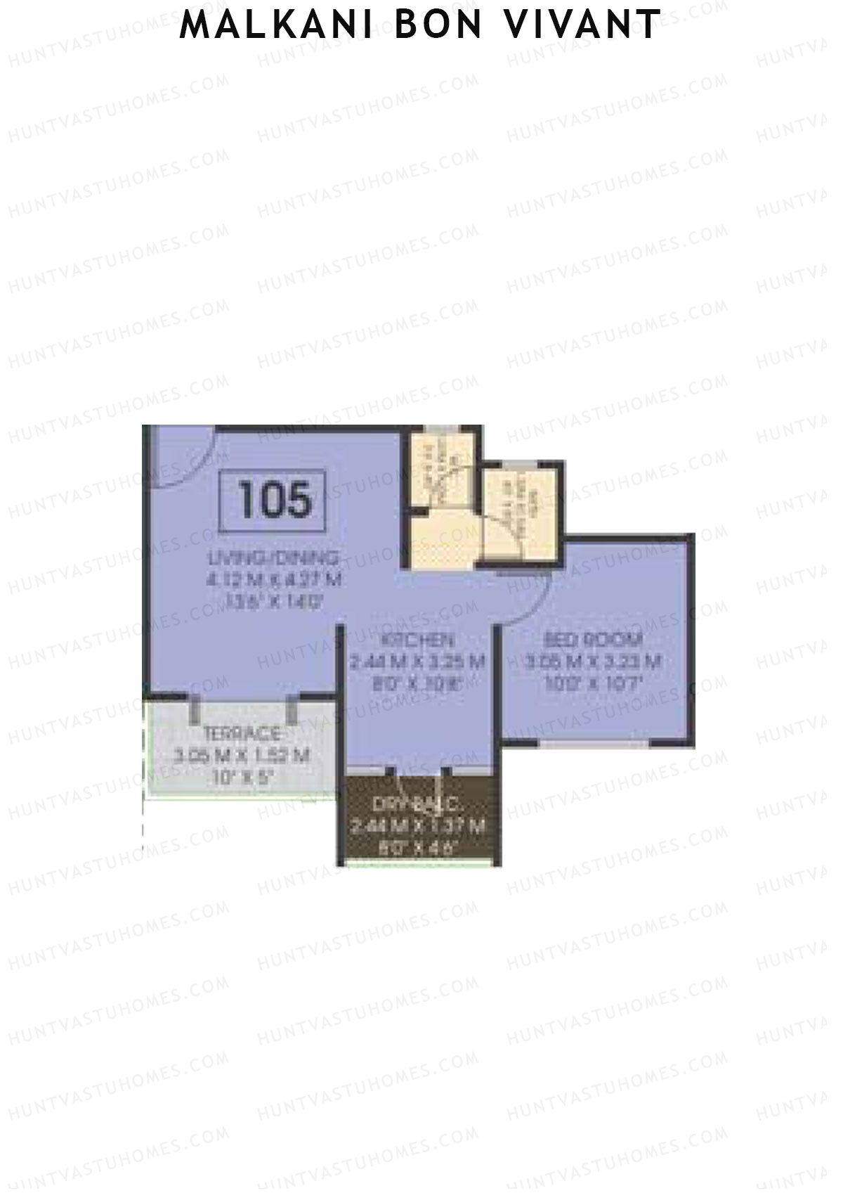 Malkani Bon Vivant Wing A Unit 5 Floor Plan