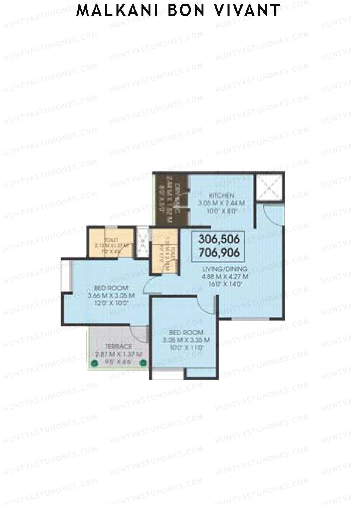 Malkani Bon Vivant Wing A Unit 6 Floor Plan