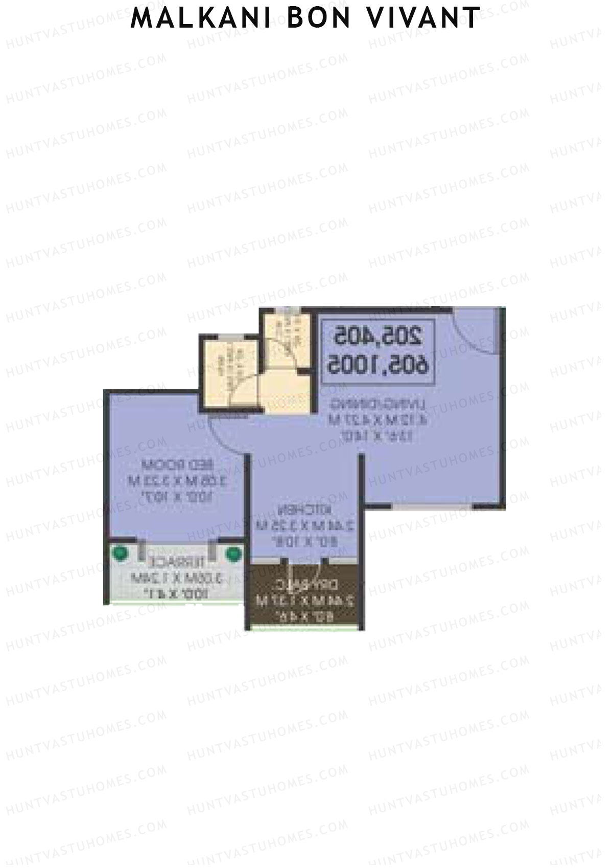 Malkani Bon Vivant Wing B Unit 5 Floor Plan
