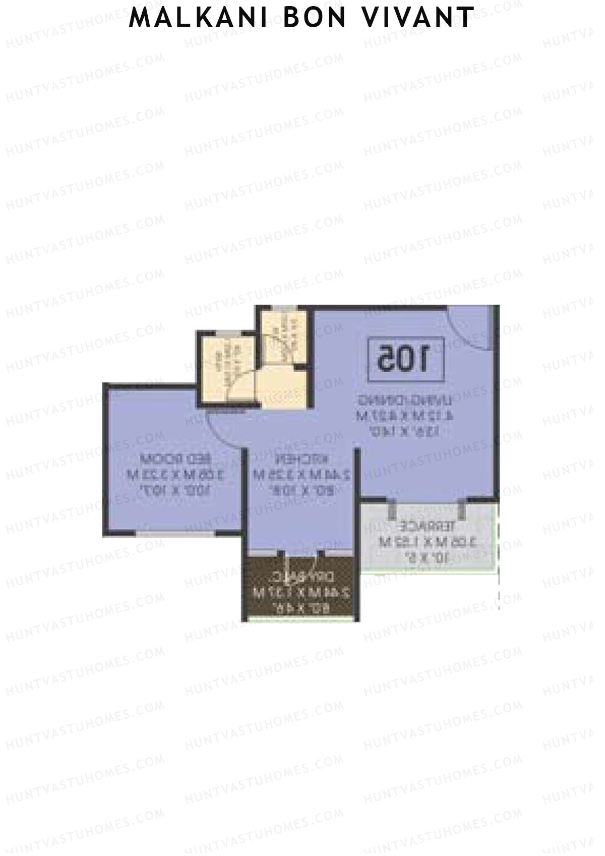 Malkani Bon Vivant Wing B Unit 5 Floor Plan