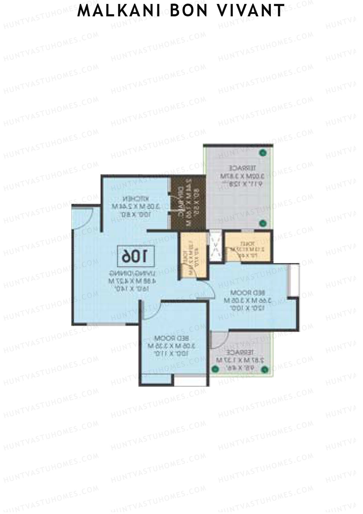 Malkani Bon Vivant Wing B Unit 6 Floor Plan