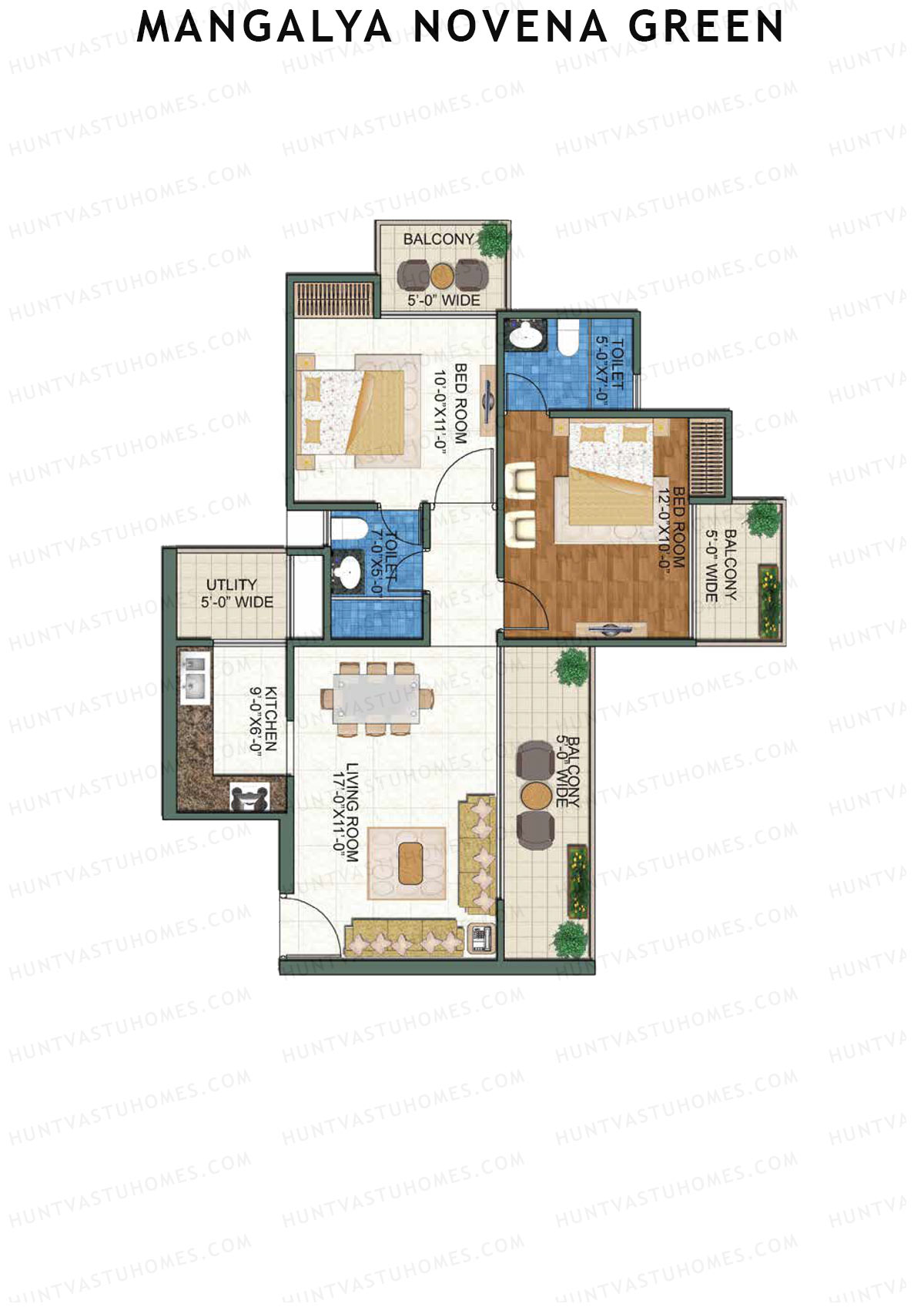 Mangalya Novena Green Tower 3 Unit 4 Floor Plan