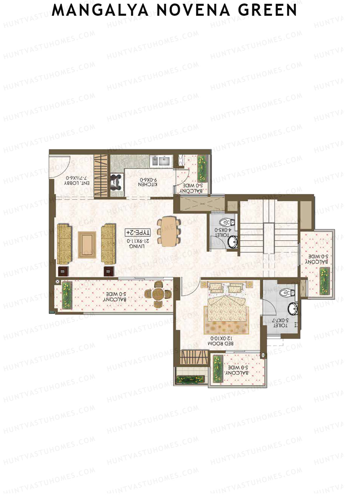 Mangalya Novena Green Tower 3 Unit 6 (Duplex ) Floor Plan