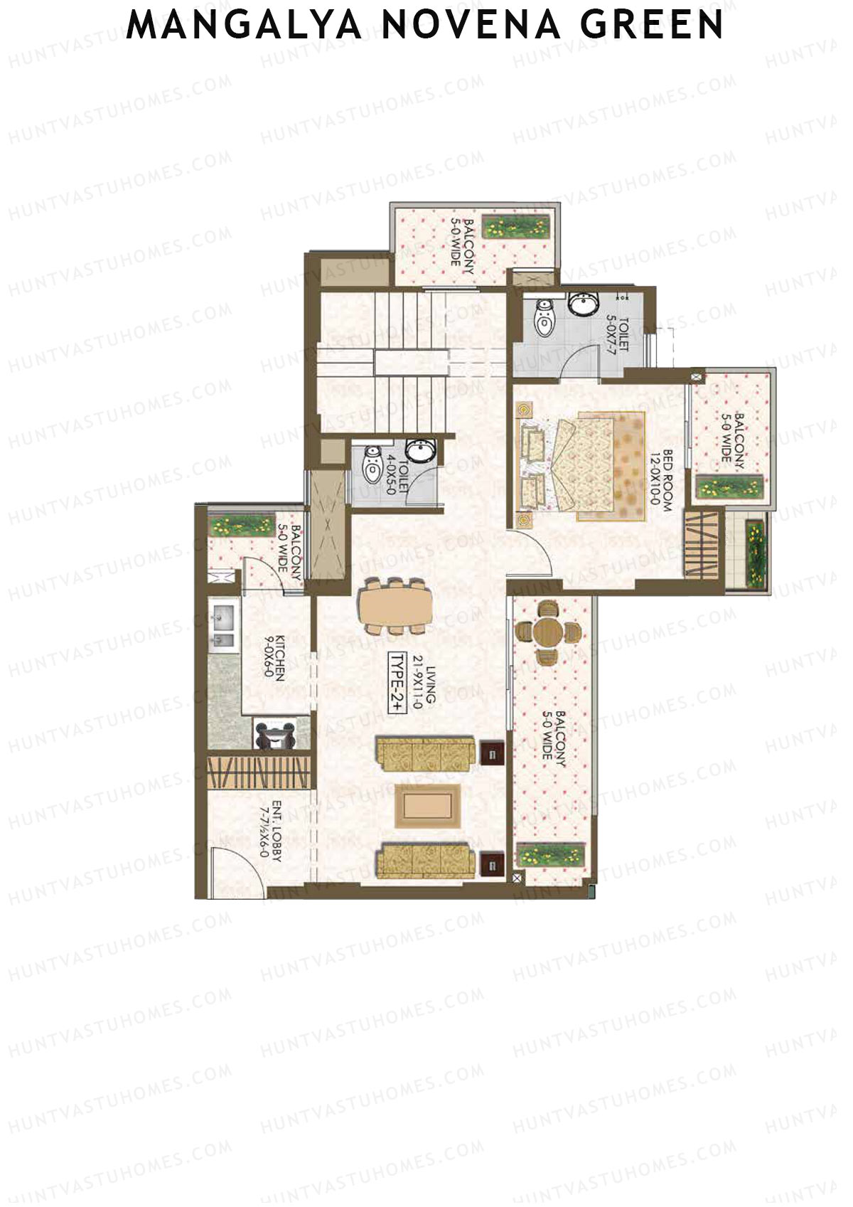 Mangalya Novena Green Tower 4 Unit 4 (Duplex ) Floor Plan