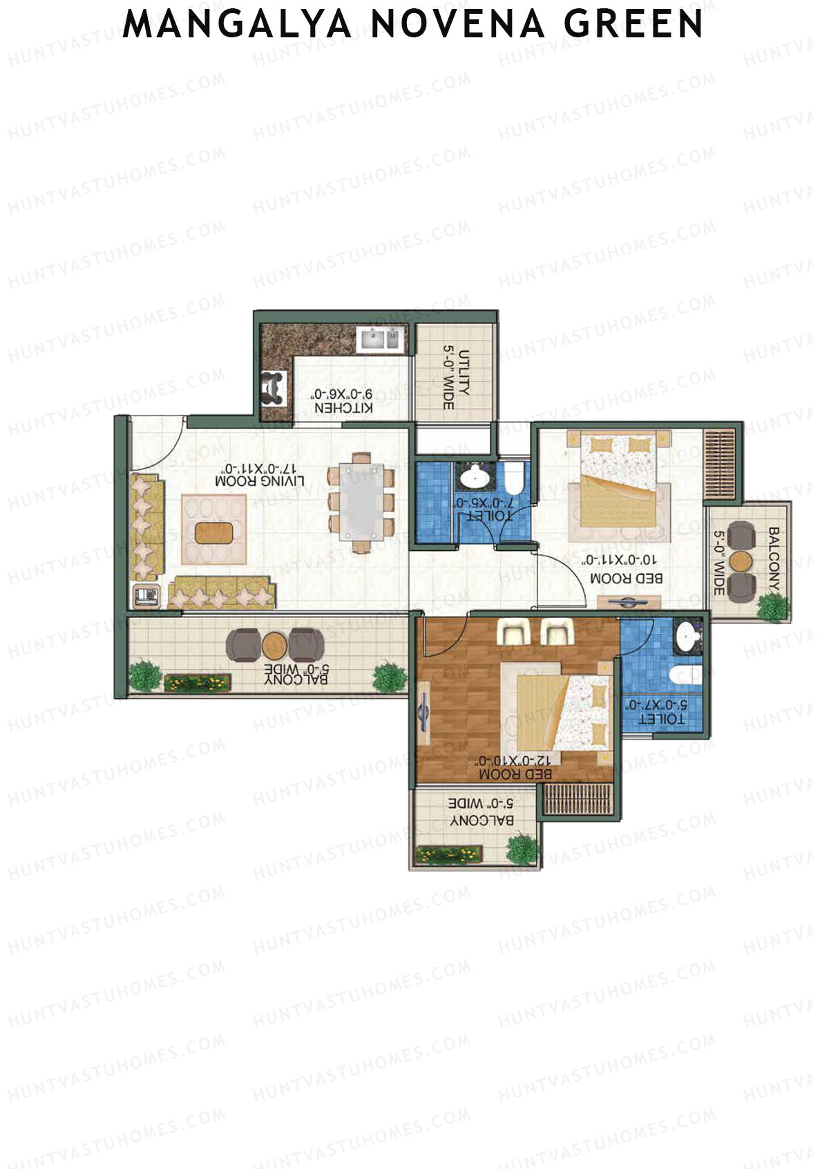 Mangalya Novena Green Tower 4 Unit 6 Floor Plan
