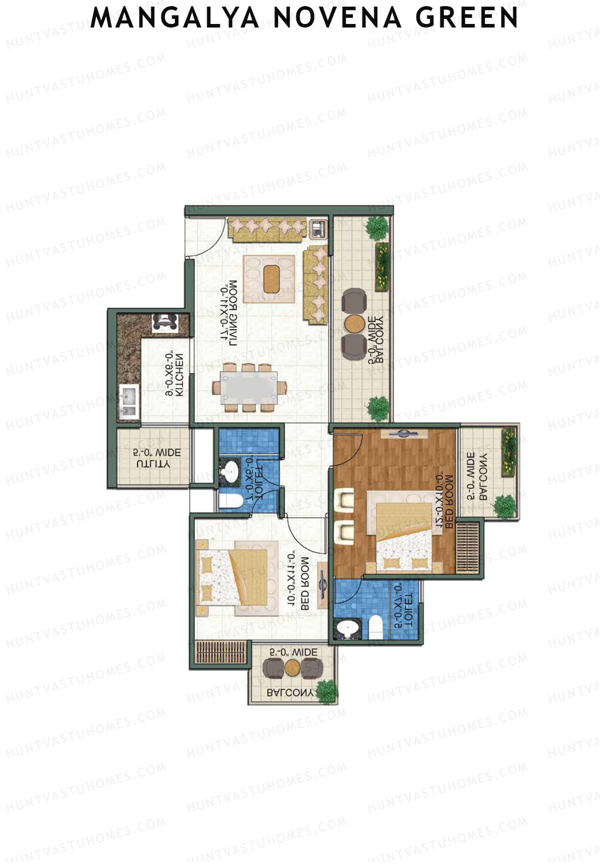 Mangalya Novena Green Tower 5 Unit 5 Floor Plan