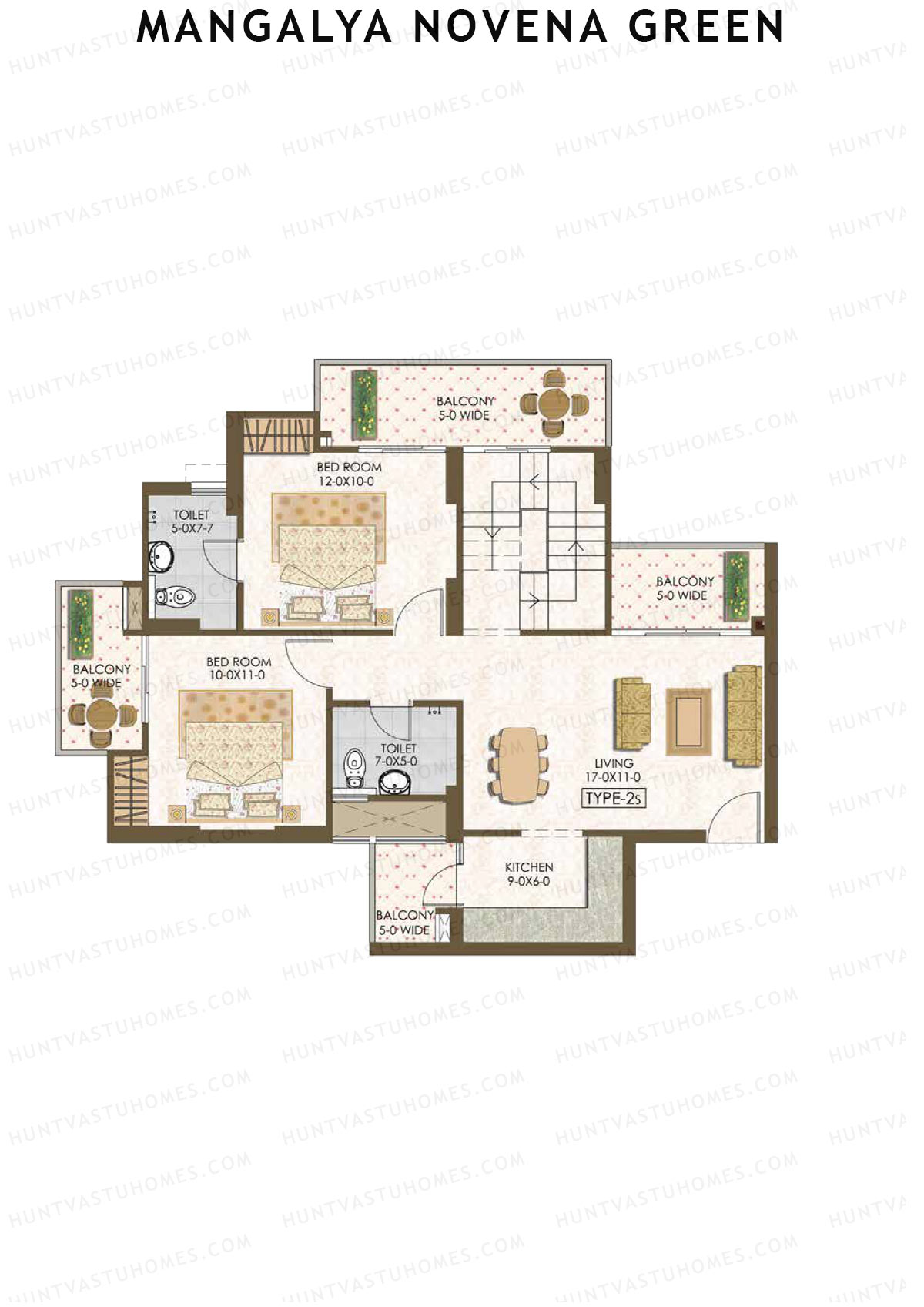 Mangalya Novena Green Tower 6 Unit 3 (Duplex ) Floor Plan
