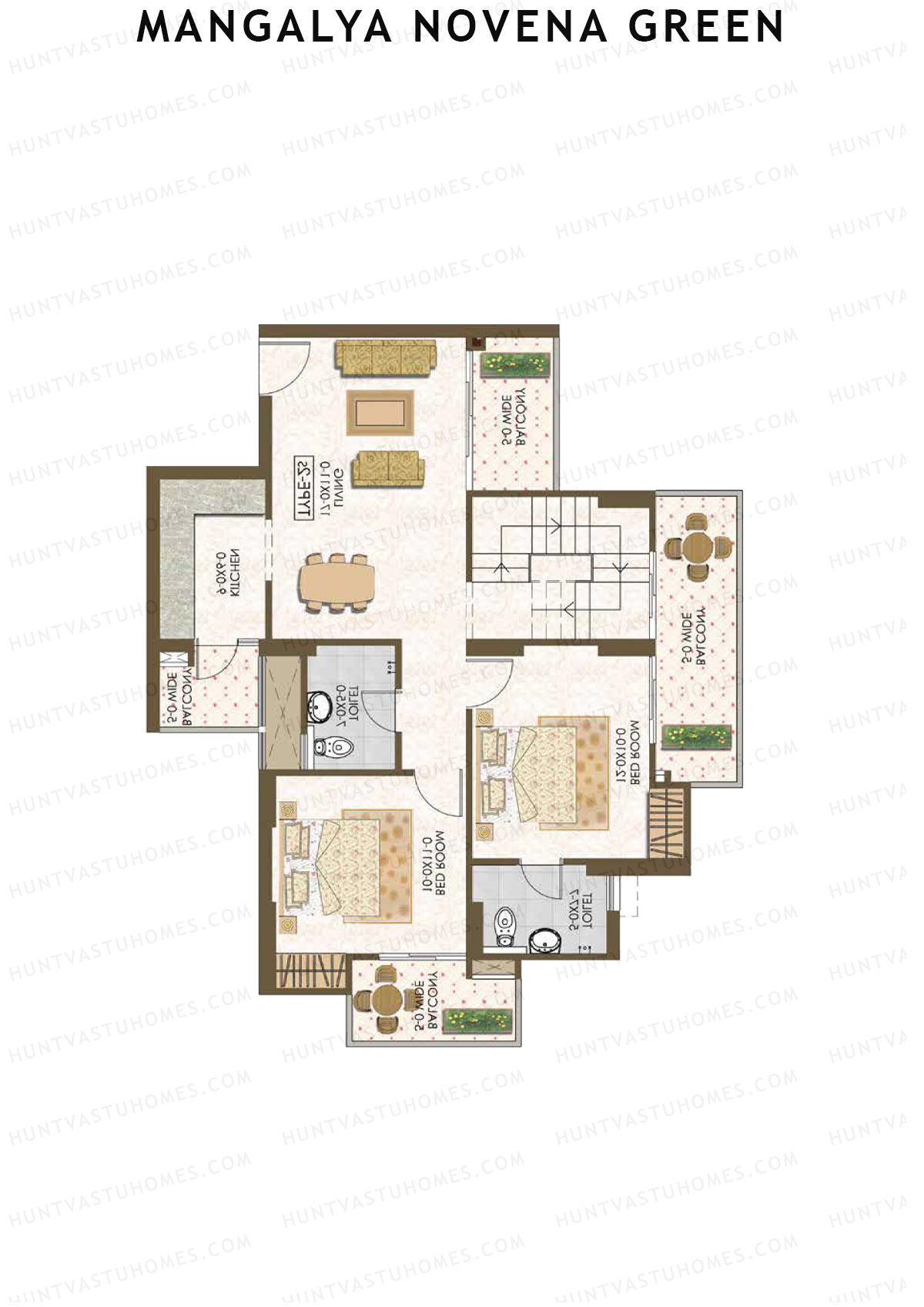 Mangalya Novena Green Tower 6 Unit 6 (Duplex ) Floor Plan