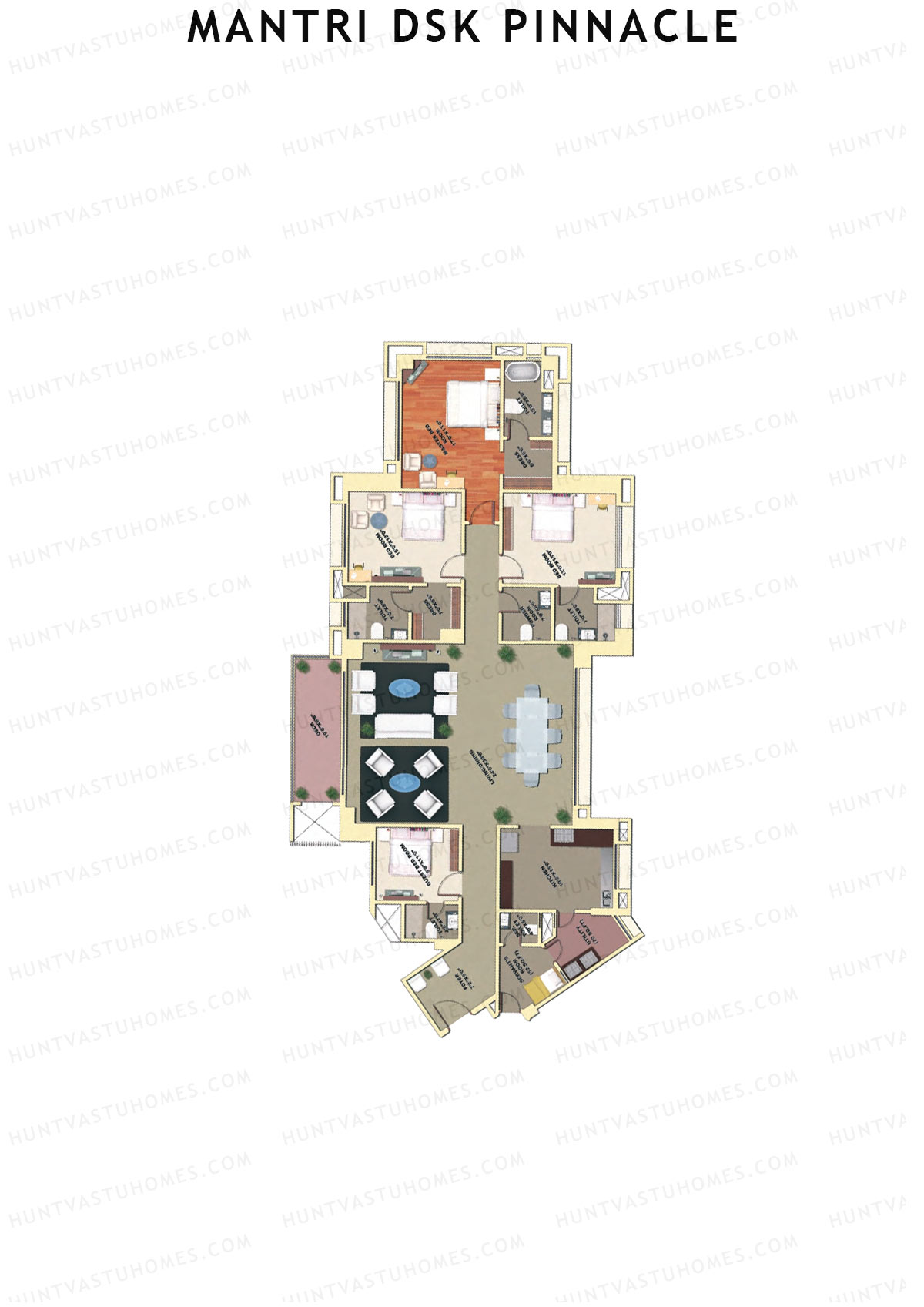 Mantri DSK Pinnacle Block A Unit 1 Floor Plan