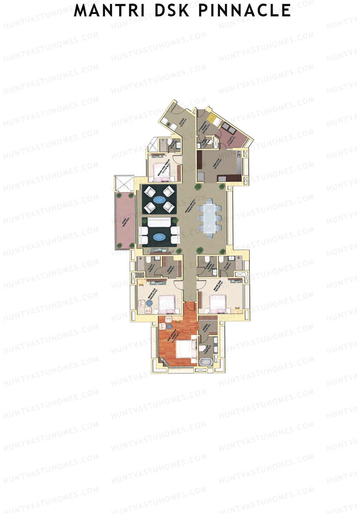 Mantri DSK Pinnacle Block A Unit 2 Floor Plan
