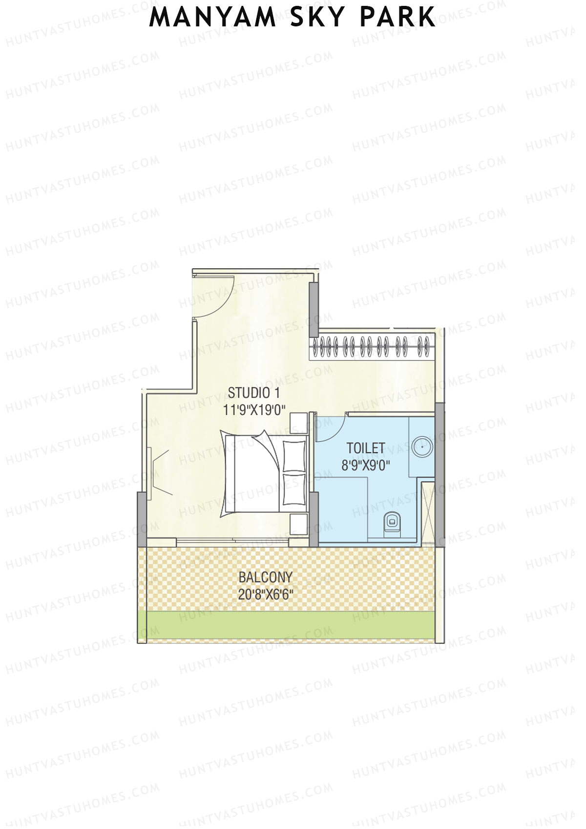 Manyam Sky Park Tower 1 Unit C Floor Plan