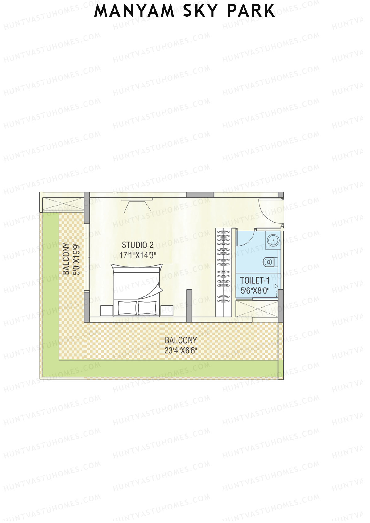 Manyam Sky Park Tower 1 Unit D Floor Plan
