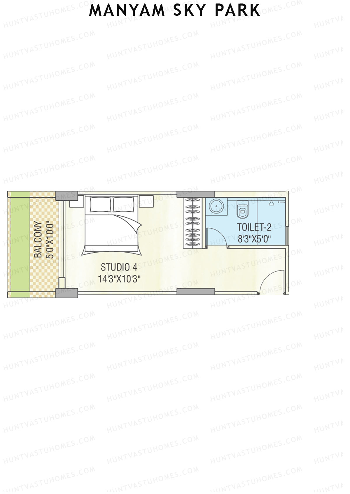 Manyam Sky Park Tower 1 Unit F Floor Plan