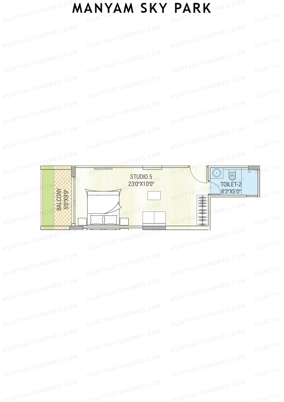 Manyam Sky Park Tower 1 Unit G Floor Plan