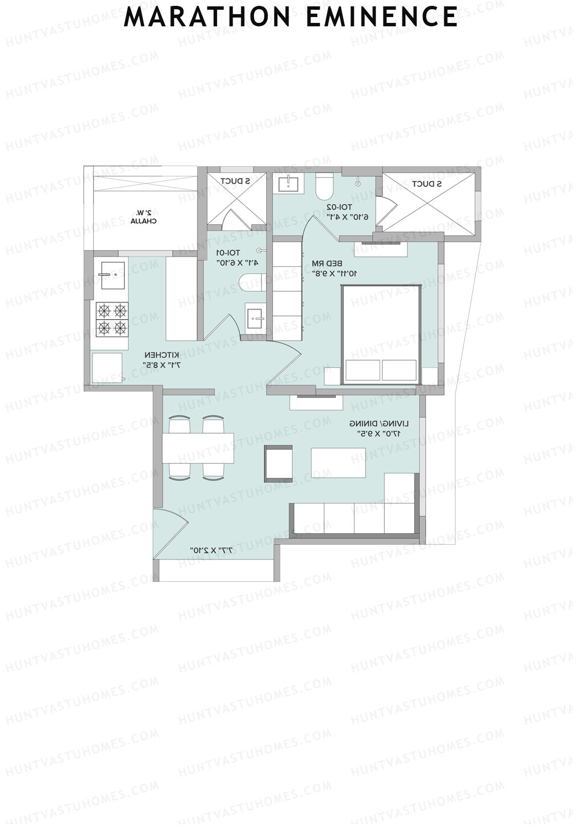 Marathon Eminence Tower 1 Unit 1 Floor Plan