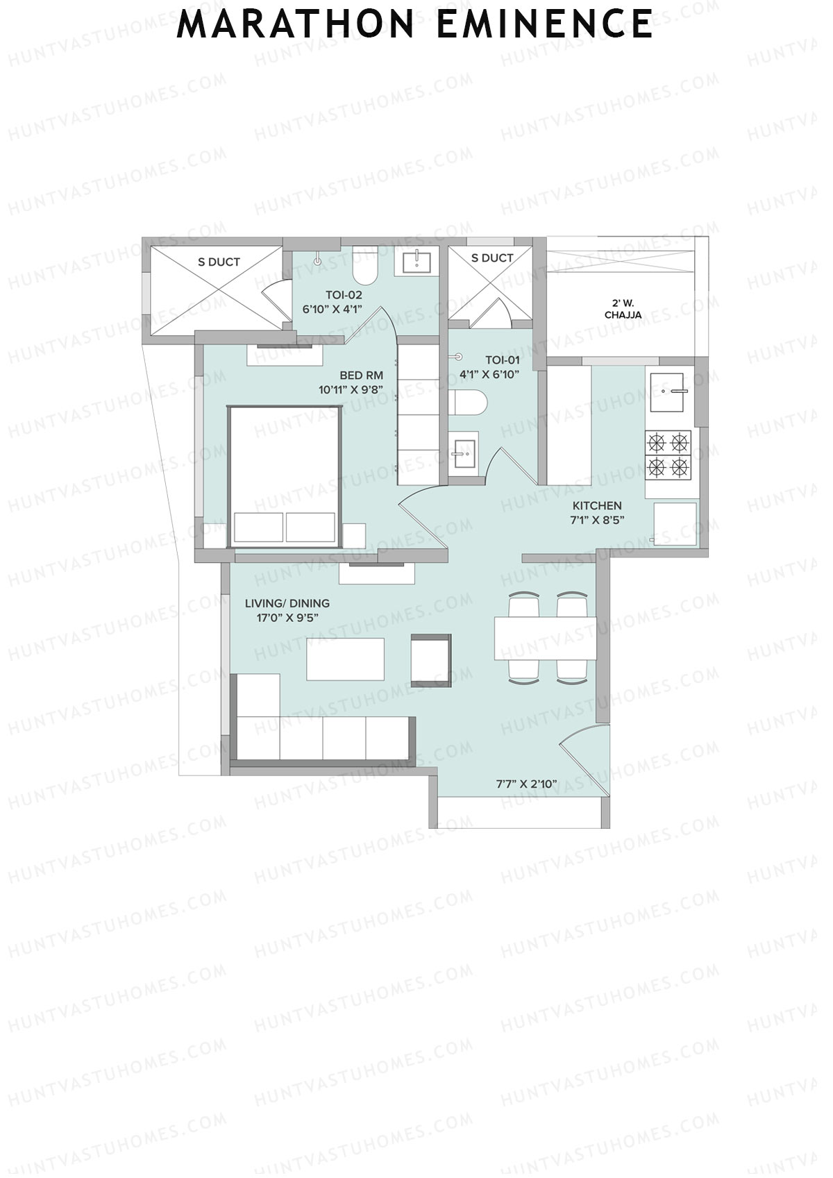 Marathon Eminence Tower 1 Unit 4 Floor Plan