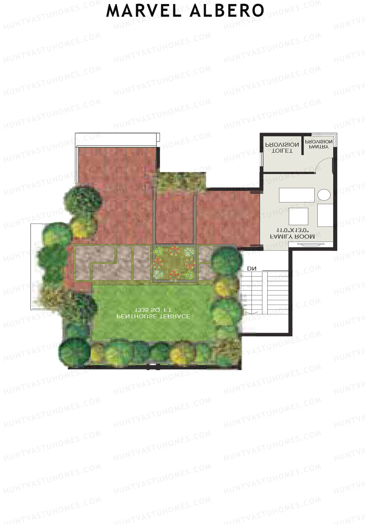 Marvel Albero Tower A Unit 2 Type (Penthouse) Floor Plan